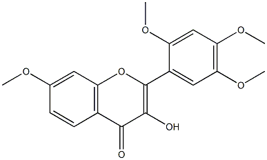 3-Hydroxy-2',4',5',7-tetramethoxyflavone Struktur