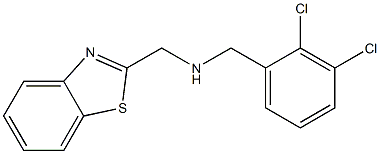 (1,3-benzothiazol-2-ylmethyl)[(2,3-dichlorophenyl)methyl]amine Struktur