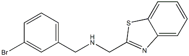 (1,3-benzothiazol-2-ylmethyl)[(3-bromophenyl)methyl]amine Struktur