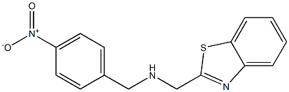 (1,3-benzothiazol-2-ylmethyl)[(4-nitrophenyl)methyl]amine Struktur