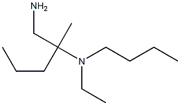 (1-amino-2-methylpentan-2-yl)(butyl)ethylamine Struktur