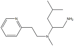 (1-amino-4-methylpentan-2-yl)(methyl)[2-(pyridin-2-yl)ethyl]amine Struktur