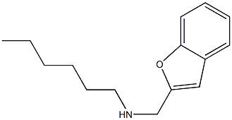 (1-benzofuran-2-ylmethyl)(hexyl)amine Struktur