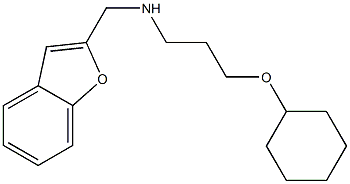 (1-benzofuran-2-ylmethyl)[3-(cyclohexyloxy)propyl]amine Struktur