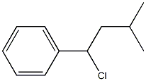 (1-chloro-3-methylbutyl)benzene Struktur