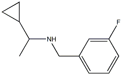 (1-cyclopropylethyl)[(3-fluorophenyl)methyl]amine Struktur