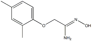 (1Z)-2-(2,4-dimethylphenoxy)-N'-hydroxyethanimidamide Struktur