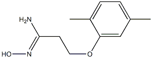 (1Z)-3-(2,5-dimethylphenoxy)-N'-hydroxypropanimidamide Struktur