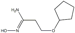 (1Z)-3-(cyclopentyloxy)-N'-hydroxypropanimidamide Struktur