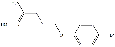 (1Z)-4-(4-bromophenoxy)-N'-hydroxybutanimidamide Struktur