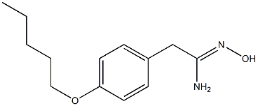 (1Z)-N'-hydroxy-2-[4-(pentyloxy)phenyl]ethanimidamide Struktur