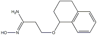 (1Z)-N'-hydroxy-3-(1,2,3,4-tetrahydronaphthalen-1-yloxy)propanimidamide Struktur