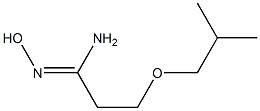 (1Z)-N'-hydroxy-3-isobutoxypropanimidamide Struktur