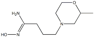 (1Z)-N'-hydroxy-4-(2-methylmorpholin-4-yl)butanimidamide Struktur