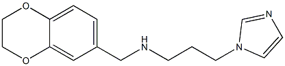 (2,3-dihydro-1,4-benzodioxin-6-ylmethyl)[3-(1H-imidazol-1-yl)propyl]amine Struktur