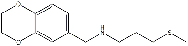 (2,3-dihydro-1,4-benzodioxin-6-ylmethyl)[3-(methylsulfanyl)propyl]amine Struktur