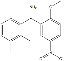 (2,3-dimethylphenyl)(2-methoxy-5-nitrophenyl)methanamine Struktur