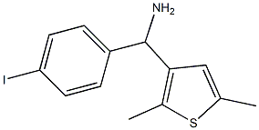 (2,5-dimethylthiophen-3-yl)(4-iodophenyl)methanamine Struktur