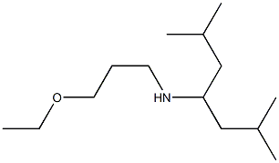 (2,6-dimethylheptan-4-yl)(3-ethoxypropyl)amine Struktur