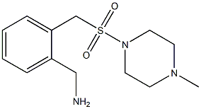 (2-{[(4-methylpiperazine-1-)sulfonyl]methyl}phenyl)methanamine Struktur