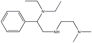 (2-{[2-(dimethylamino)ethyl]amino}-1-phenylethyl)diethylamine Struktur