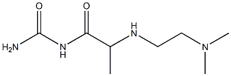 (2-{[2-(dimethylamino)ethyl]amino}propanoyl)urea Struktur