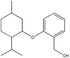 (2-{[5-methyl-2-(propan-2-yl)cyclohexyl]oxy}phenyl)methanol Struktur