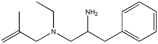 (2-amino-3-phenylpropyl)(ethyl)(2-methylprop-2-en-1-yl)amine Struktur