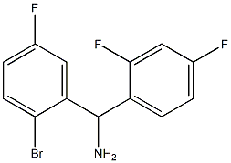 (2-bromo-5-fluorophenyl)(2,4-difluorophenyl)methanamine Struktur