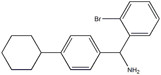 (2-bromophenyl)(4-cyclohexylphenyl)methanamine Struktur