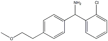 (2-chlorophenyl)[4-(2-methoxyethyl)phenyl]methanamine Struktur