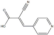 (2E)-2-cyano-3-pyridin-4-ylacrylic acid Struktur