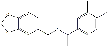 (2H-1,3-benzodioxol-5-ylmethyl)[1-(3,4-dimethylphenyl)ethyl]amine Struktur