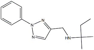 (2-methylbutan-2-yl)[(2-phenyl-2H-1,2,3-triazol-4-yl)methyl]amine Struktur