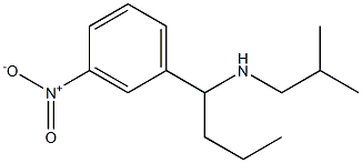 (2-methylpropyl)[1-(3-nitrophenyl)butyl]amine Struktur