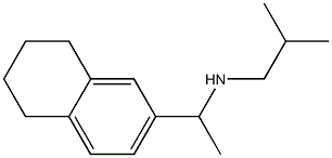 (2-methylpropyl)[1-(5,6,7,8-tetrahydronaphthalen-2-yl)ethyl]amine Struktur