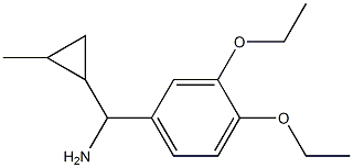 (3,4-diethoxyphenyl)(2-methylcyclopropyl)methanamine Struktur