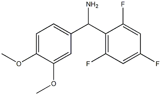 (3,4-dimethoxyphenyl)(2,4,6-trifluorophenyl)methanamine Struktur