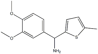 (3,4-dimethoxyphenyl)(5-methylthiophen-2-yl)methanamine Struktur