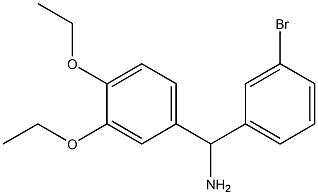 (3-bromophenyl)(3,4-diethoxyphenyl)methanamine Struktur