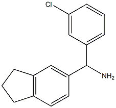 (3-chlorophenyl)(2,3-dihydro-1H-inden-5-yl)methanamine Struktur