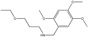 (3-ethoxypropyl)[(2,4,5-trimethoxyphenyl)methyl]amine Struktur