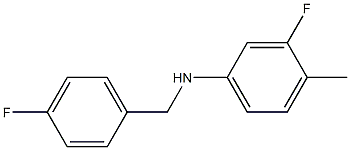 (3-fluoro-4-methylphenyl)(4-fluorophenyl)methylamine Struktur