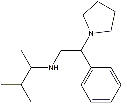 (3-methylbutan-2-yl)[2-phenyl-2-(pyrrolidin-1-yl)ethyl]amine Struktur