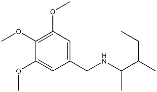 (3-methylpentan-2-yl)[(3,4,5-trimethoxyphenyl)methyl]amine Struktur