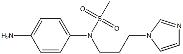 (4-aminophenyl)-N-[3-(1H-imidazol-1-yl)propyl]methanesulfonamide Struktur