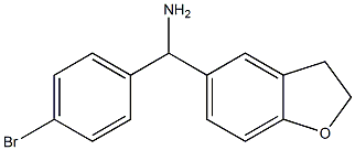 (4-bromophenyl)(2,3-dihydro-1-benzofuran-5-yl)methanamine Struktur