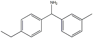 (4-ethylphenyl)(3-methylphenyl)methanamine Struktur