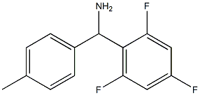 (4-methylphenyl)(2,4,6-trifluorophenyl)methanamine Struktur