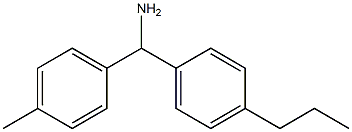 (4-methylphenyl)(4-propylphenyl)methanamine Struktur